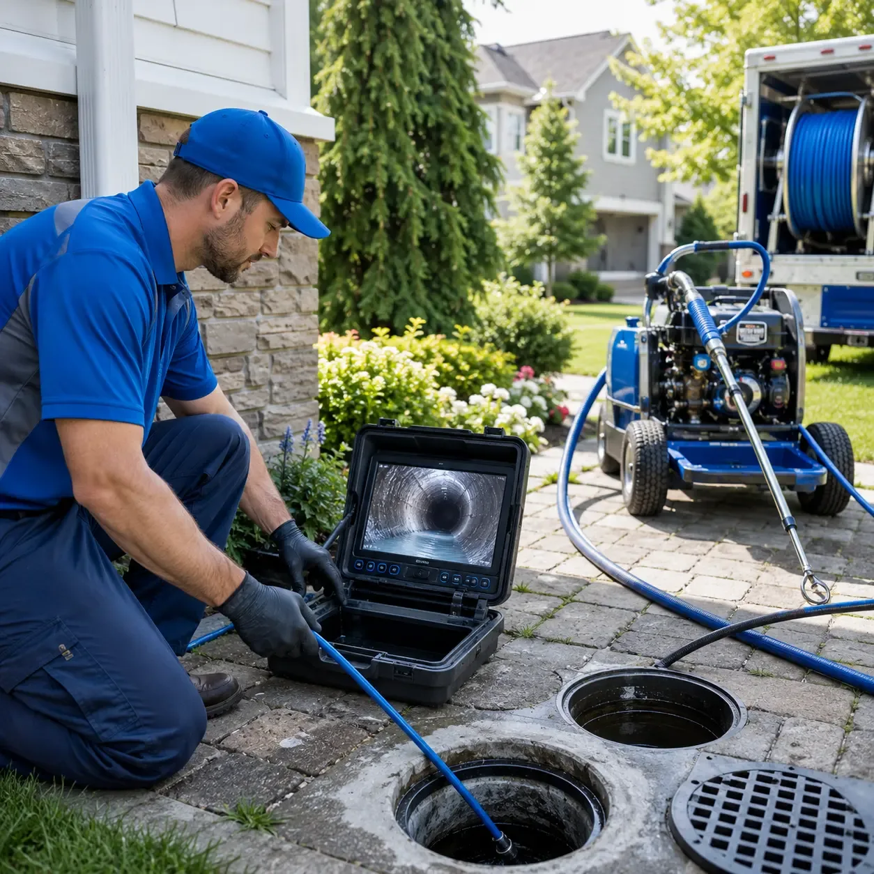 Outdoor drain cleaning professionals serving Roebling, NJ