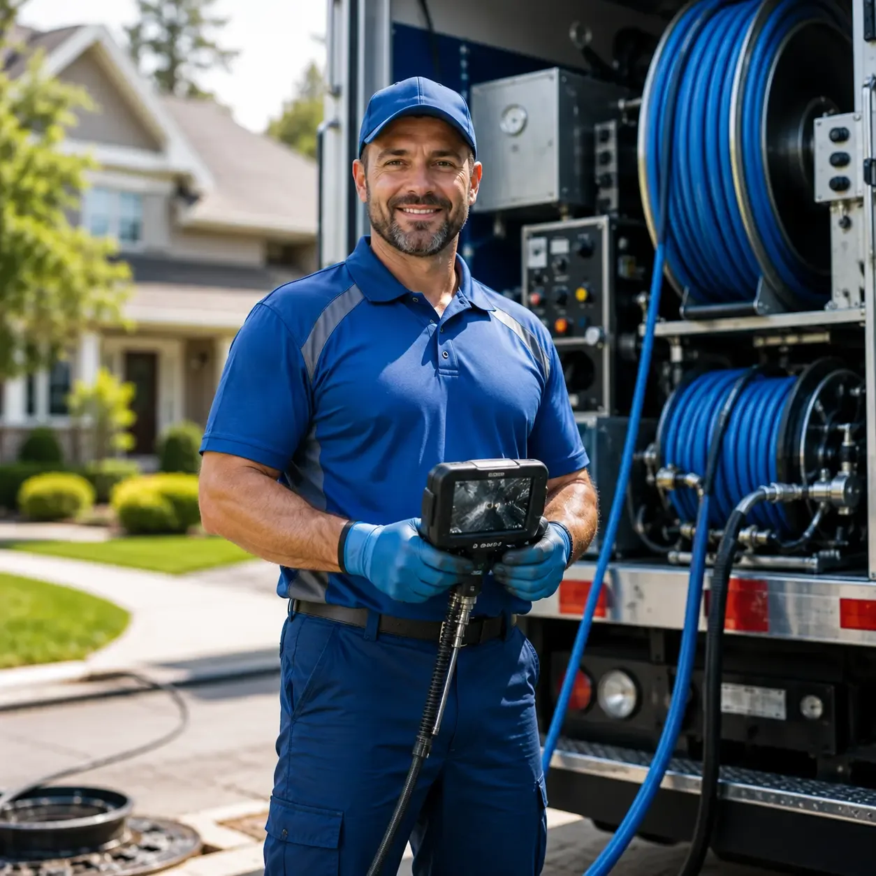 Local outdoor drain cleaning specialists in Roebling, NJ
